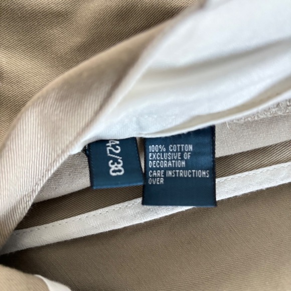 Polo Ralph Lauren Mens Khaki Preston Classic Fit Chino Pants Trousers 42x30 - Picture 8 of 12